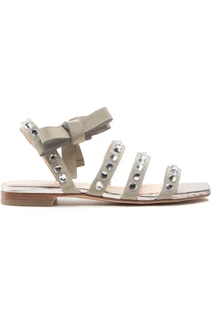 AGL ATTILIO GIUSTI LEOMBRUNI Sandalen Crystal Flat D667034PCKG0869507
