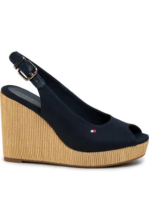 Tommy Hilfiger Sandalen Iconic Elena Sling Back Wedge FW0FW04789