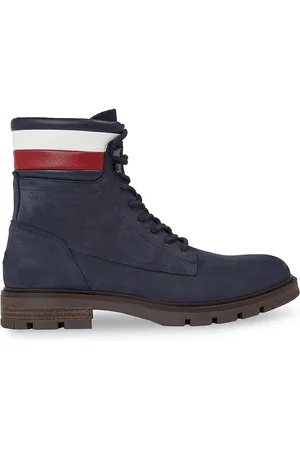 Tommy Hilfiger Schnürstiefeletten Corporate Hilfiger Nubuck Boot FM0FM04801