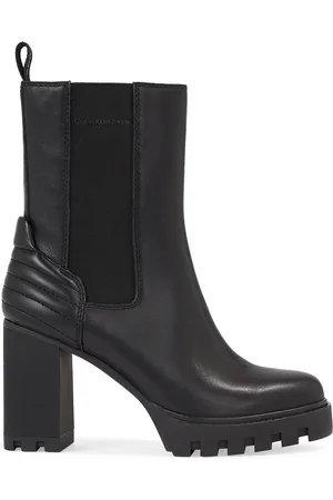 Calvin Klein Stiefeletten Platform Chelsea Lth Wn YW0YW01140
