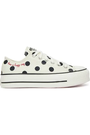 Converse Sneakers aus Stoff Chuck Taylor All Star Lift Platform Polka Dots A10689C