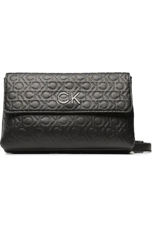 Calvin Klein Handtasche Re-Lock Dbl Crossbody Emb Mono K60K610206