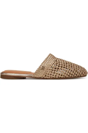 Tommy Hilfiger Pantoletten Crochet Metallic Leather Mule FW0FW08606