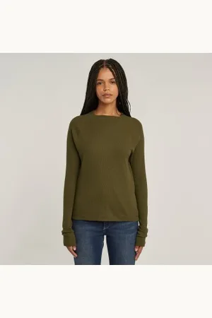 G-Star Damen T-Shirt – Slim Fit, Lässiges Oberteil, Aus Der RAW Kollektion