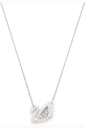 Swarovski Kristallverzierte Kette mit Logo
