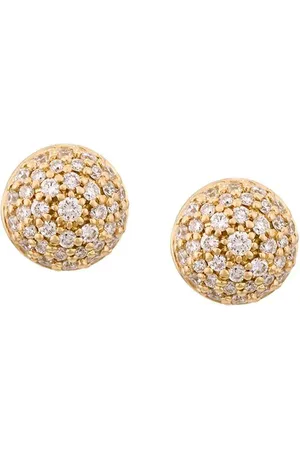 ALINKA 18kt Black Caviar Gelbgoldohrstecker mit Diamanten