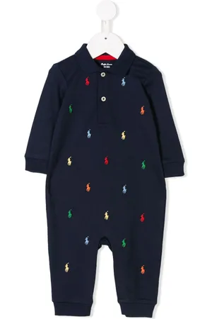 Ralph Lauren Strampelanzug mit Logo-Stickerei