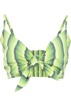 AMIR SLAMA Gestreiftes Cropped-Top
