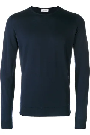 JOHN SMEDLEY Merinopullover mit Rundhalsausschnitt