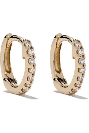Dana Rebecca Designs Mini 14kt Gelbgoldcreolen mit Diamanten