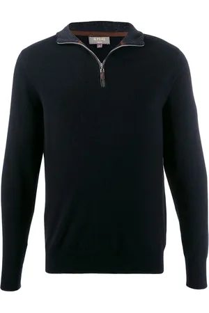 N.PEAL Carnaby Pullover mit kurzem Reißverschluss