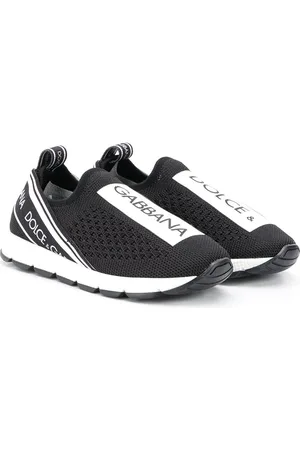 Dolce & Gabbana Gestrickte Sneakers mit Logo