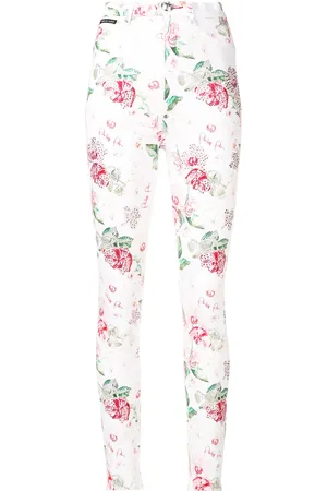 Philipp Plein Jeans mit Rosen-Print