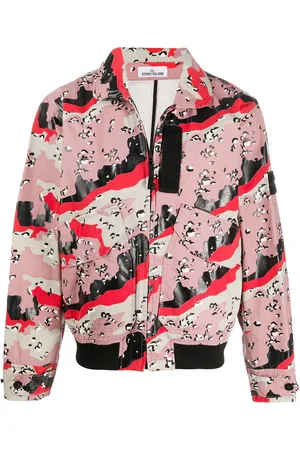 Stone Island Jacke mit abstraktem Print