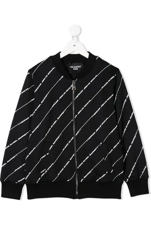 Neil Barrett Bomberjacke mit Logo-Streifen