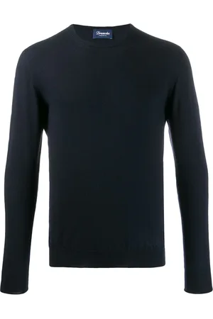 DRUMOHR Kaschmirpullover mit Rundhalsausschnitt