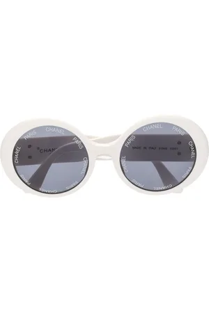 CHANEL 1990 CC Sonnenbrille mit rundem Gestell