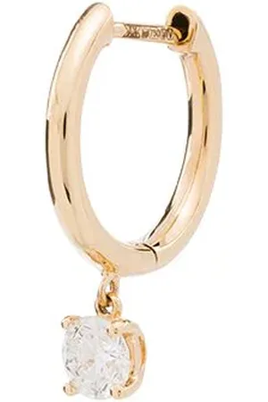 Anita 18kt Goldcreole mit einem Diamanten