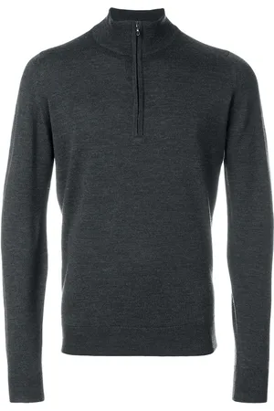 JOHN SMEDLEY Pullover mit Reißverschluss