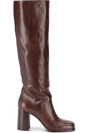 Miu Miu Stiefeletten mit eckiger Kappe, 95mm