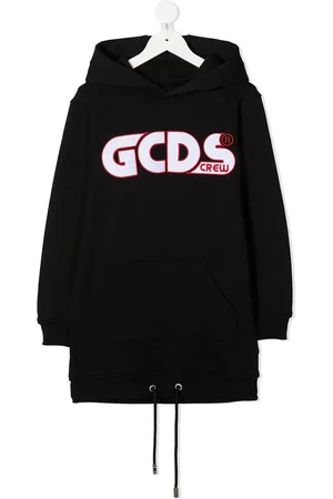 GCDS Langer Kapuzenpullover mit Logo