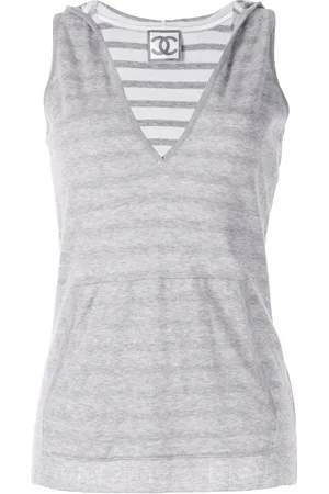 CHANEL Ärmelloses Kapuzentop