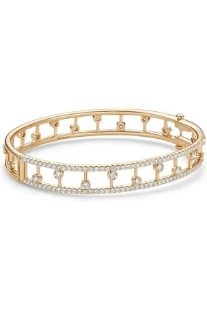 De Beers 18kt Dewdrop Gelbgoldarmreif mit Diamant