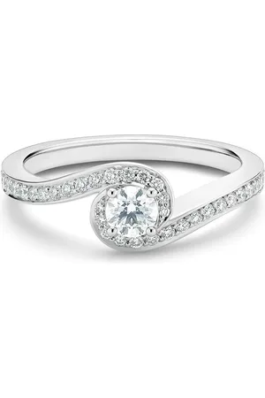 De Beers Caress Ring aus Platin mit Diamanten