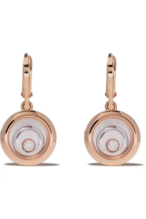 Chopard 18kt Happy Spirit Rot- und Weißgoldohrringe mit Diamanten