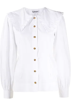 Ganni Bluse mit Knöpfen