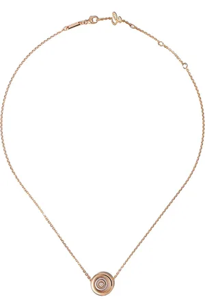 Chopard 18kt Happy Spirit Weiß- und Rotgoldhalskette mit Diamanten