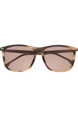 HUGO BOSS Eckige Sonnenbrille in Schildpattoptik