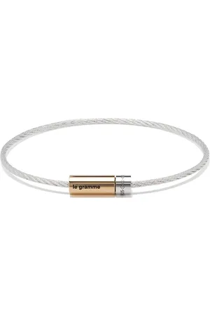 Le Gramme 18kt Gold- und Silberarmband im Kabeldesign, 7g