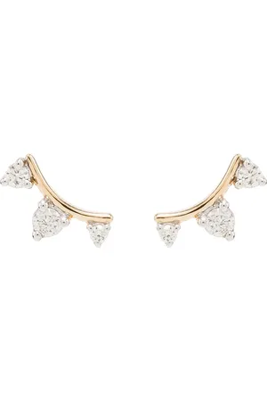 Adina Reyter 14kt Amigos Goldohrringe mit Diamanten