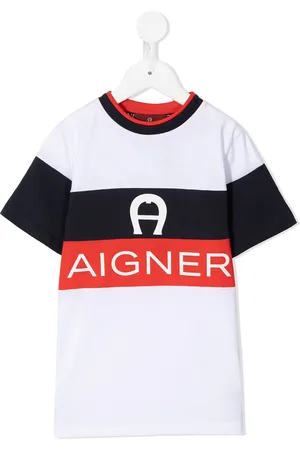 Aigner T-Shirt mit Logo-Streifen