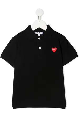 Comme des Garçons Poloshirt mit Herz-Patch