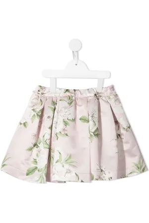 Piccola Ludo Faltenrock mit Blumen-Print