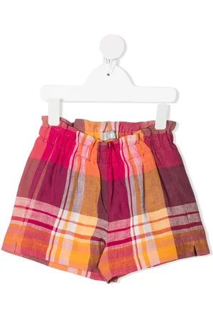 Il gufo Leinenshorts mit Karomuster