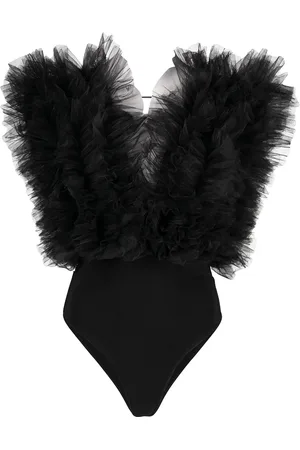 Alchemy X Lia Aram ruffle sleeveless bodysuit
