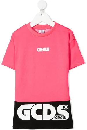 GCDS T-Shirtkleid in Colour-Block-Optik