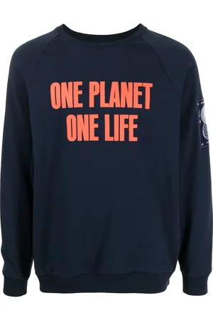 Ports V Sweatshirt mit "One Planet One Life"-Print