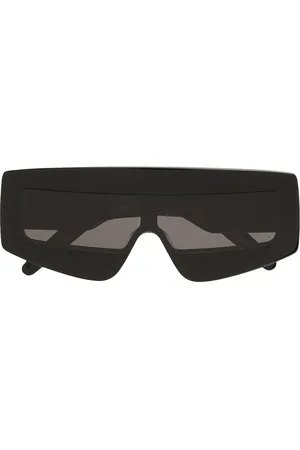 Rick Owens Sonnenbrille im Visierdesign