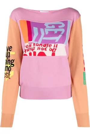 Chloé Intarsien-Pullover in Colour-Block-Optik