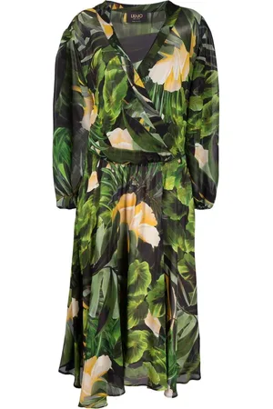 Liu Jo Midikleid mit tropischem Print