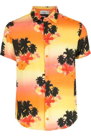 AMIR SLAMA Ilha de Hibiscus Hemd