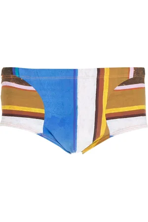 AMIR SLAMA Gestreifte Eco Badehose