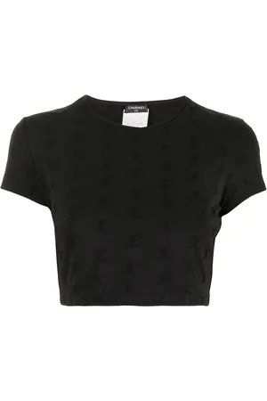 CHANEL 1997 Cropped-Top mit CC-Stickerei