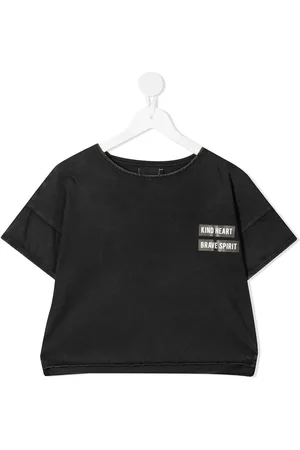 Le pandorine Cropped-T-Shirt mit Slogan