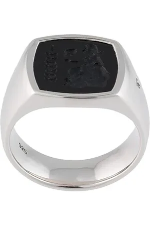 TOM WOOD Athena Sterlingsilberring mit Onyx