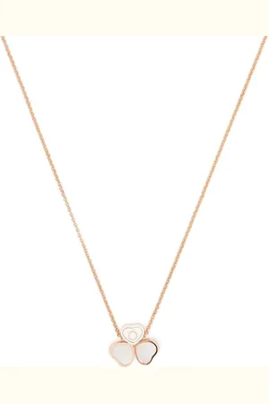 Chopard 18kt Rotgoldhalskette mit Diamanten